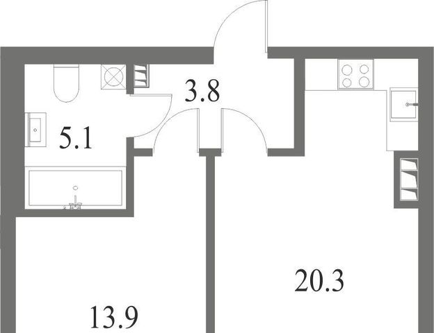 квартира г Санкт-Петербург метро Крестовский Остров пр-кт Петровский 9е Петровский округ фото