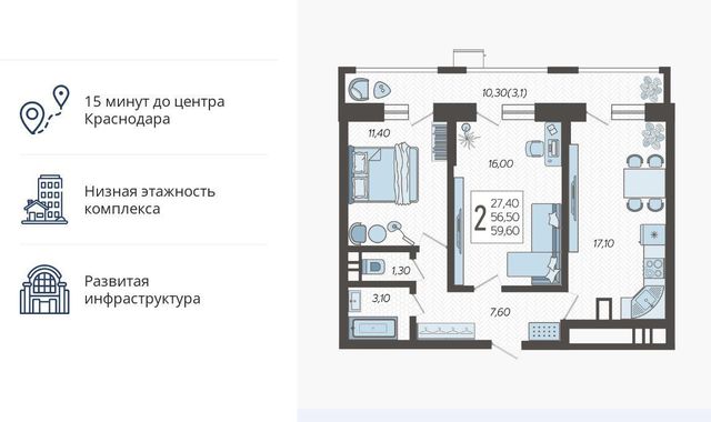 г Краснодар р-н Прикубанский микрорайон 9-й километр ул Ярославская 115/2 фото