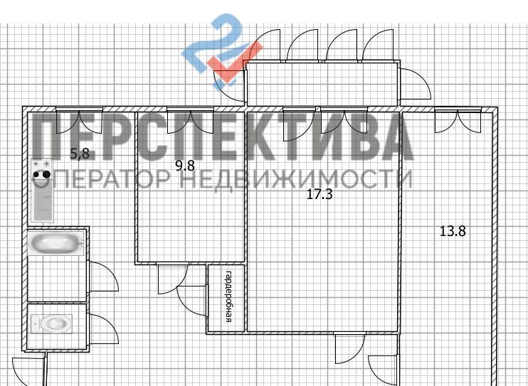 квартира г Ульяновск р-н Засвияжский ш Московское 77 фото 17