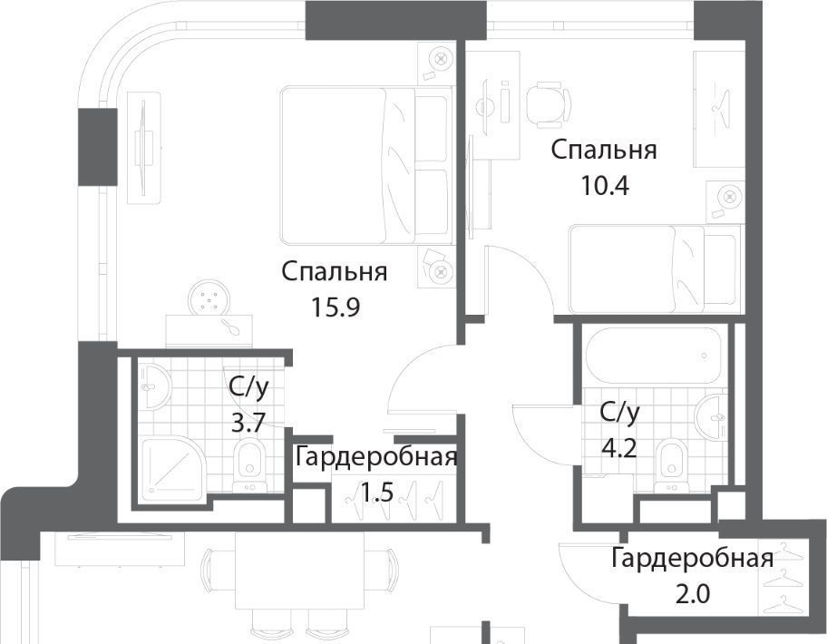 квартира г Москва метро Технопарк Даниловский ЖК Нагатино Ай-Ленд фото 1