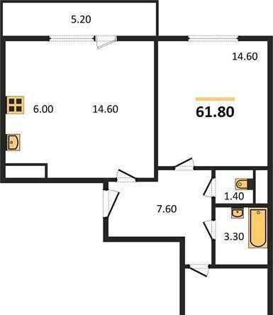 квартира г Краснодар р-н Прикубанский ул им. Героя Ростовского 8к/1 фото 1