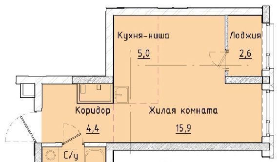 квартира г Екатеринбург Эльмаш Проспект Космонавтов, жилрайон фото 1