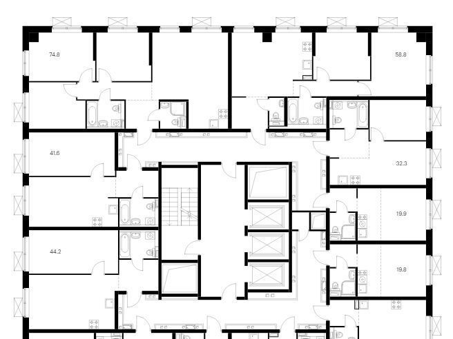 квартира г Москва метро Кантемировская б-р Кавказский Бульвар 51 ЖК, к 1. 3 фото 2