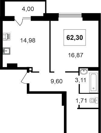 квартира г Ярославль р-н Красноперекопский ул Соловьева 7/40 фото 1