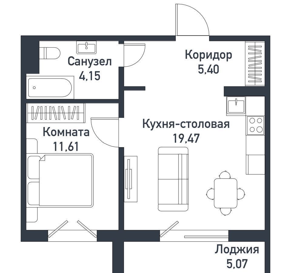 квартира р-н Сосновский п Пригородный ул Ласковая 19 Челябинск фото 1