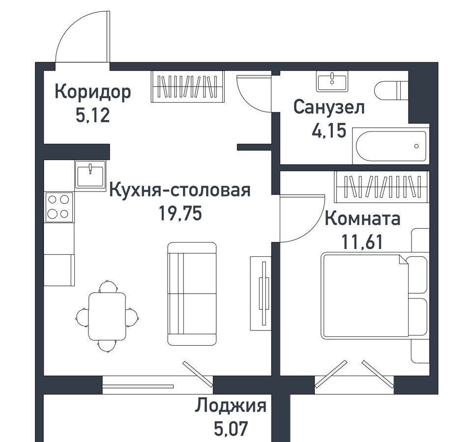 квартира р-н Сосновский п Пригородный ул Ласковая 19 Челябинск фото 1