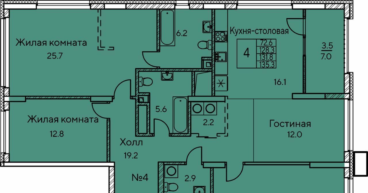 квартира г Екатеринбург р-н Ленинский Геологическая ул Хохрякова фото 1