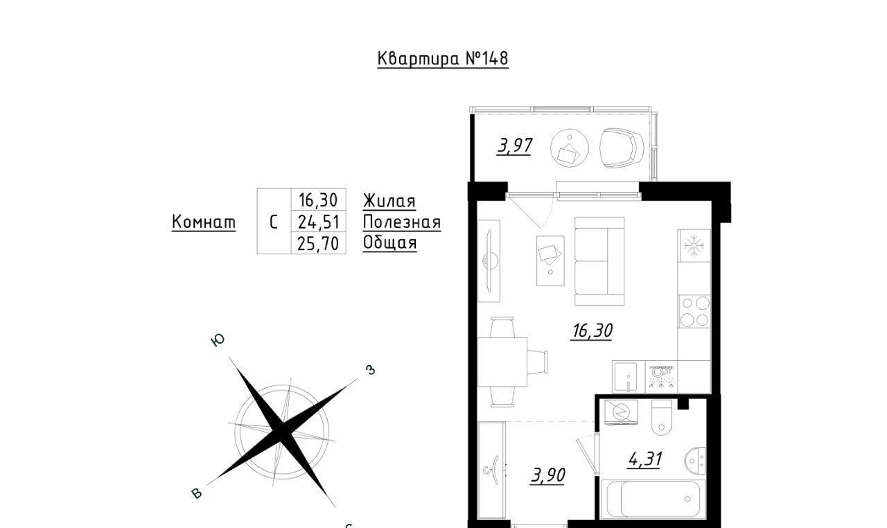 квартира р-н Тосненский п Фёдоровское ЖК Счастье 2 Шушары фото 1