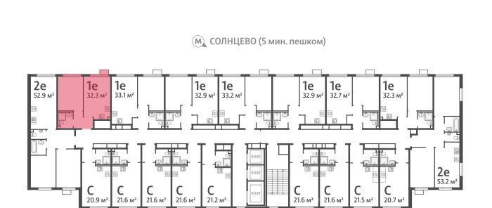 квартира г Москва метро Солнцево район Солнцево ЖК Лучи-2 фото 3