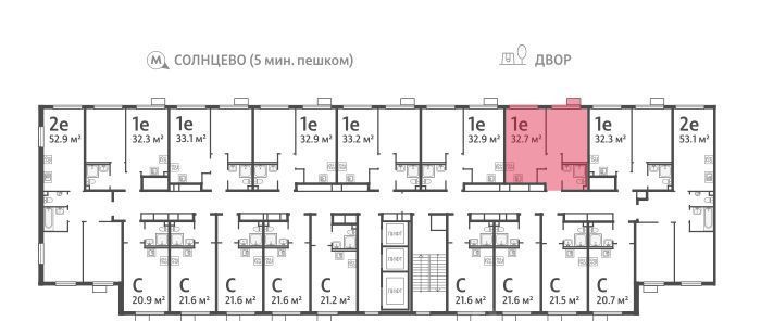 квартира г Москва метро Солнцево район Солнцево ЖК Лучи-2 фото 3