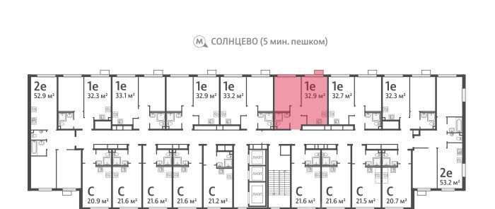 квартира г Москва метро Солнцево район Солнцево ЖК Лучи-2 фото 3