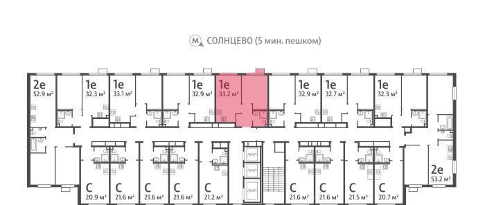 квартира г Москва метро Солнцево район Солнцево ЖК Лучи-2 фото 3