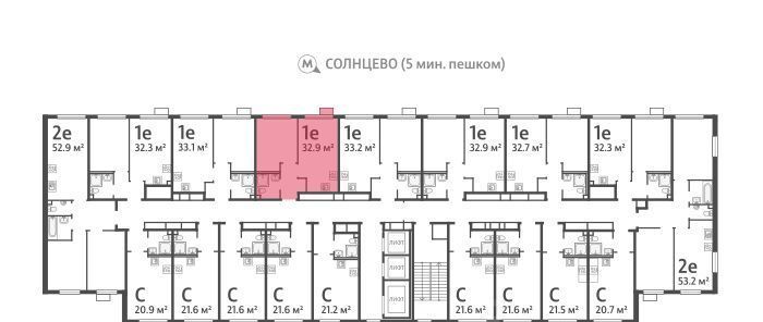 квартира г Москва метро Солнцево район Солнцево ЖК Лучи-2 фото 3