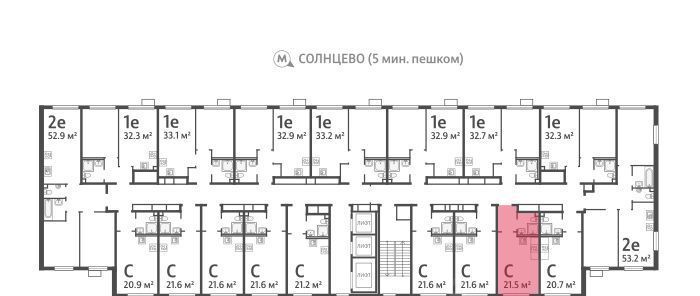 квартира г Москва метро Солнцево район Солнцево ЖК Лучи-2 фото 3