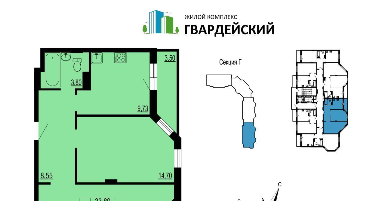 квартира г Владимир мкр Юрьевец р-н Ленинский 7-й кв-л фото 1