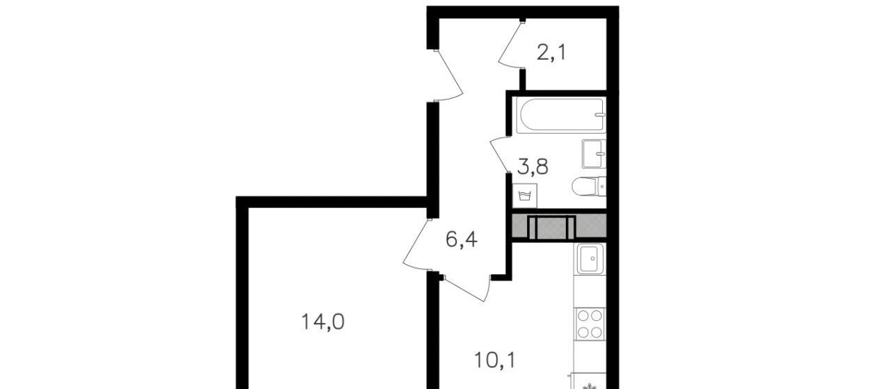 квартира г Москва ул Берзарина 1/2 поле, 32к, Октябрьское фото 1