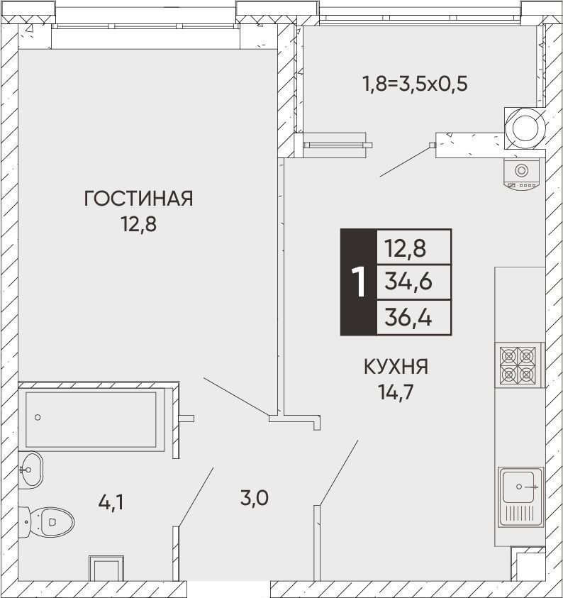 квартира г Ростов-на-Дону р-н Кировский Левый берег ул Левобережная 12 Жилой квартал «Левобережье» фото 1