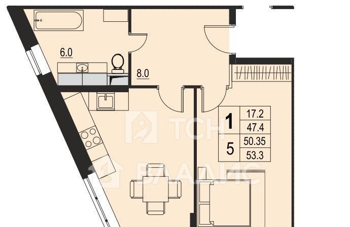 квартира г Королев мкр Первомайский ул Советская 47к/3 Медведково фото 2