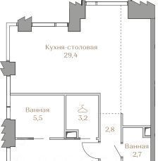 квартира г Москва метро Воробьевы горы Хамовники наб Лужнецкая 2/4с 10 фото 1