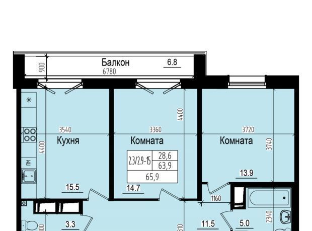 квартира г Санкт-Петербург п Парголово ул Ольгинская метро Парнас фото 1