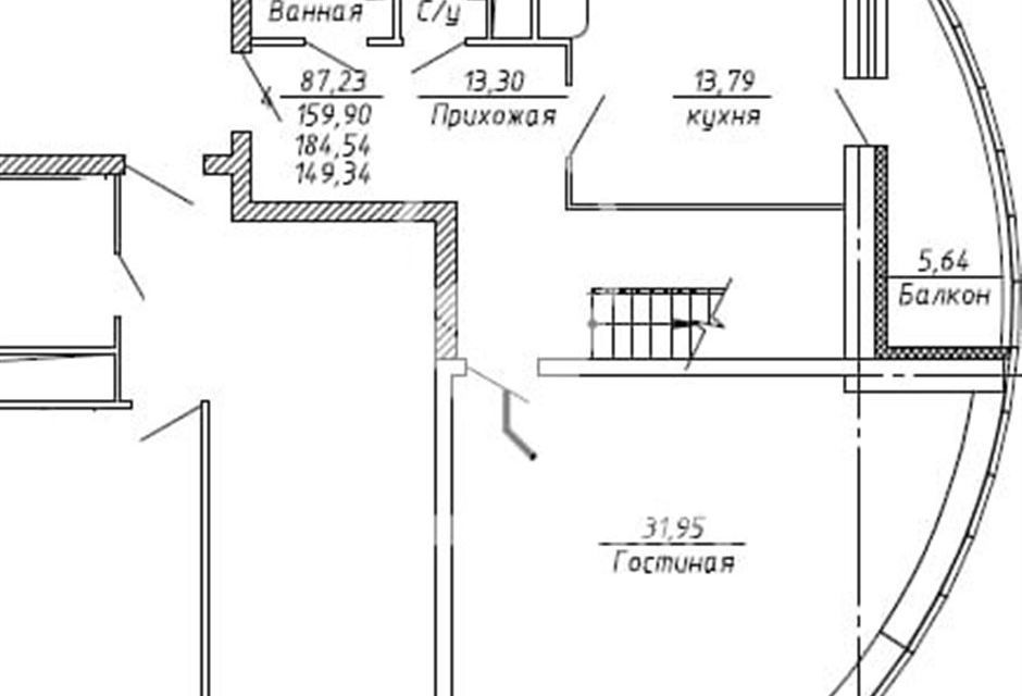 квартира г Рязань р-н Железнодорожный Горроща ул Стройкова 64 фото 2