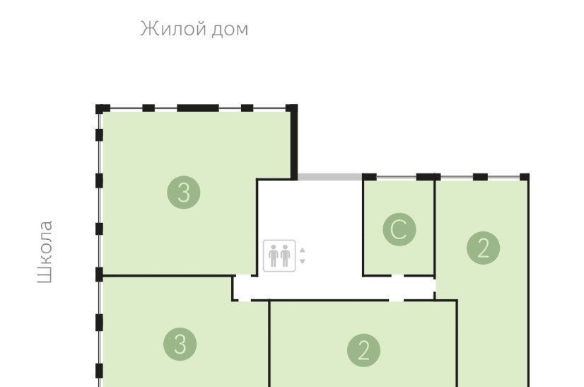 квартира г Сургут р-н Северо-Восточный жилой 32-й микрорайон пр-кт Пролетарский 32-й, с 9 фото 2