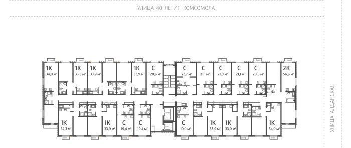 квартира г Екатеринбург р-н Кировский ЖБИ Ботаническая ул 40-летия Комсомола 35/2 фото 2