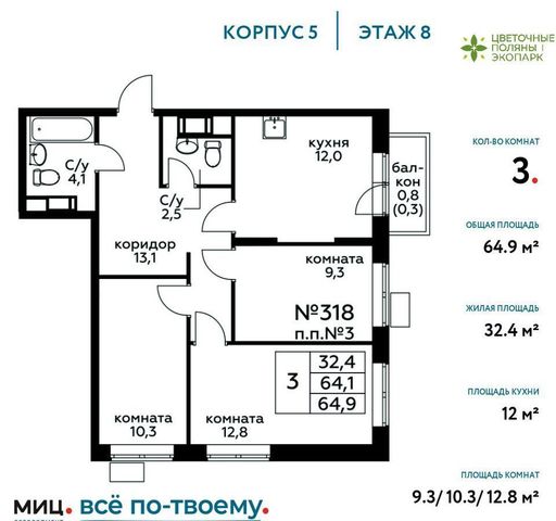 г Москва п Филимонковское ЖК «Цветочные Поляны Экопарк» Филатов луг фото