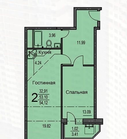 квартира г Воронеж р-н Железнодорожный Северо-Восточный ул Суворова 122в фото 2