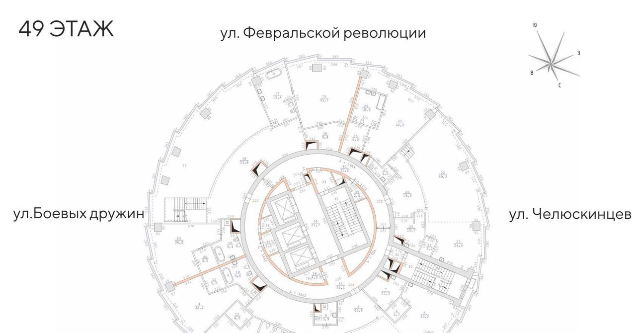 квартира г Екатеринбург Динамо ул. Бориса Ельцина фото 2