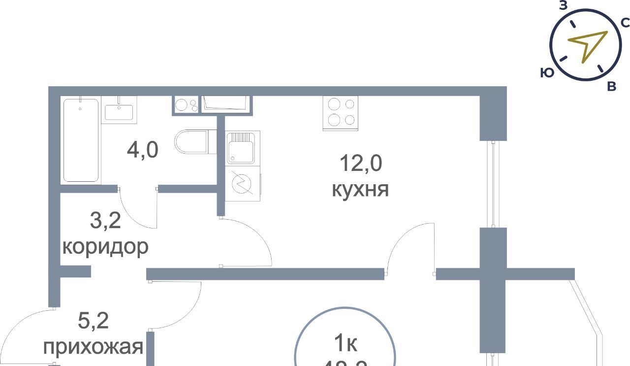 квартира р-н Сургутский пгт Белый Яр ул Единства 10 фото 1