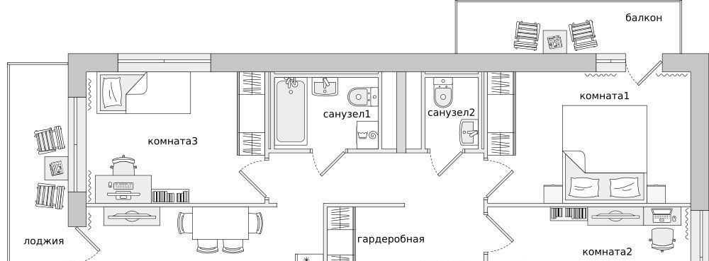 квартира р-н Всеволожский п Бугры ул Тихая 3к/2 Девяткино фото 1