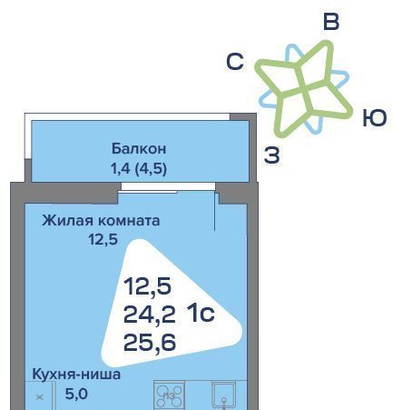 квартира р-н Пермский с Култаево ул Первоцветная 107 фото 1