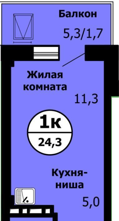 квартира г Красноярск р-н Свердловский ул Лесников 25а фото 1