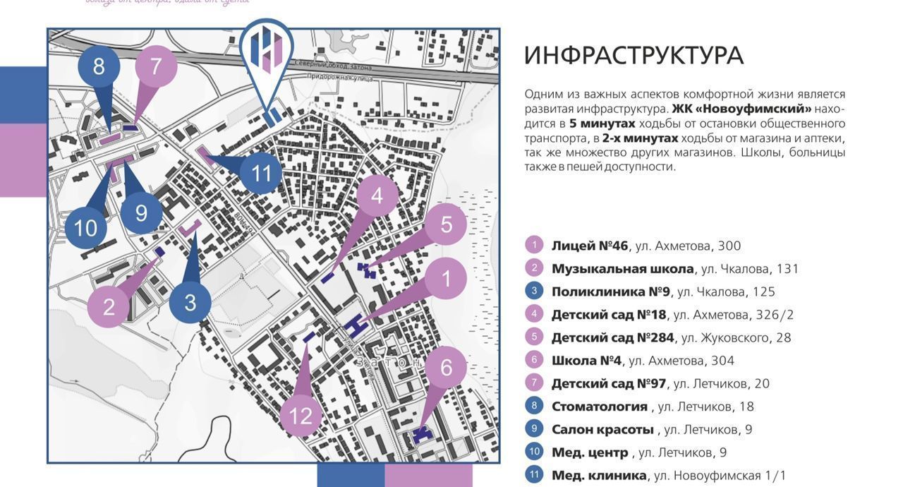 квартира г Уфа р-н Ленинский Затон ул Икская 15 ЖК «Новоуфимский» фото 16