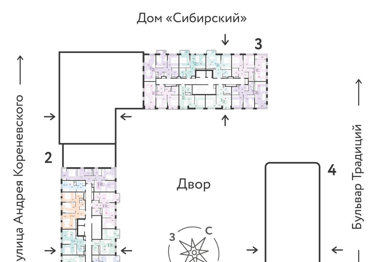 квартира г Тюмень р-н Калининский ул Андрея Кореневского 7 фото 2