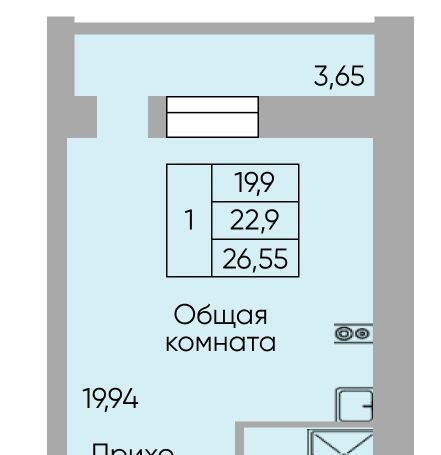 квартира г Ростов-на-Дону р-н Пролетарский Александровка ЖК «Сиреневый квартал» фото 1