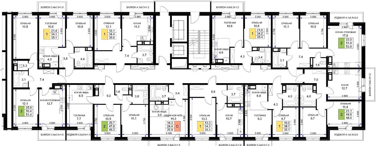 квартира г Краснодар р-н Прикубанский ул им. Героя Ростовского 8к/7 фото 2