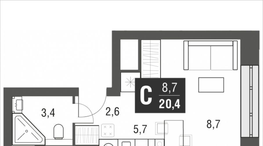 квартира г Москва метро Свиблово проезд Серебрякова 11/13к 1 фото 1