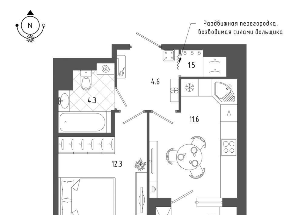 квартира г Санкт-Петербург метро Фрунзенская б-р Измайловский 9 фото 1