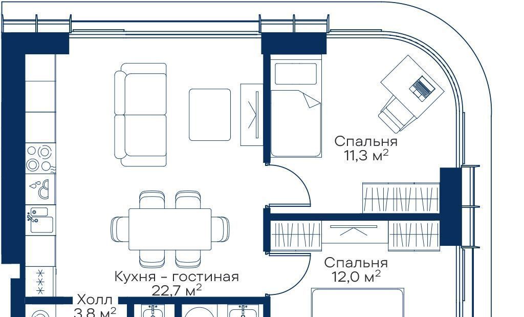 квартира г Москва метро Трикотажная Покровское-Стрешнево ЖК Сити Бэй Северо-Западный ао, Атлантик кв-л, Б 1 фото 1