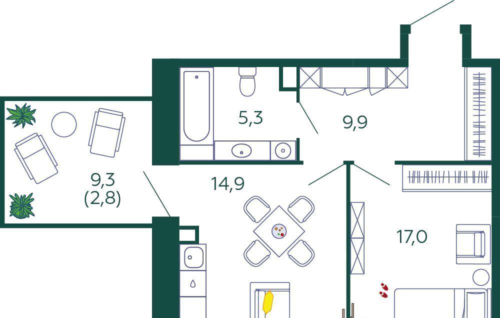 квартира г Москва метро ЗИЛ ЖК Шагал фото 1