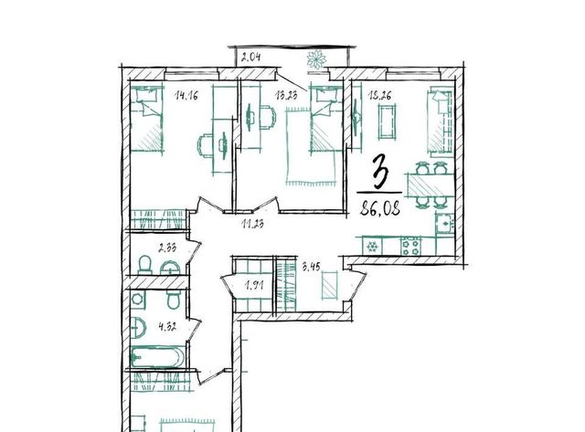 р-н Калининский дом 11к/2 фото