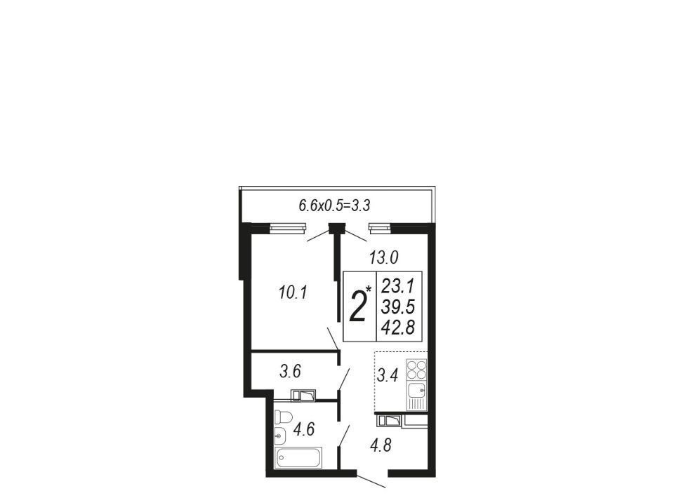 квартира г Краснодар р-н Прикубанский б-р Адмиралтейский 3к/4 фото 1