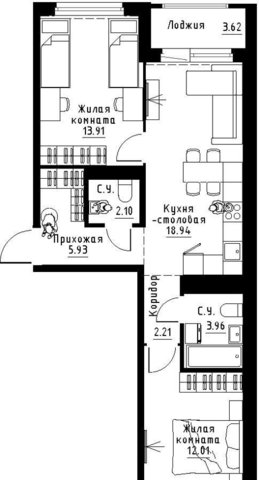 квартира г Екатеринбург р-н Чкаловский Солнечный Ботаническая ЖК «Солнечный» фото