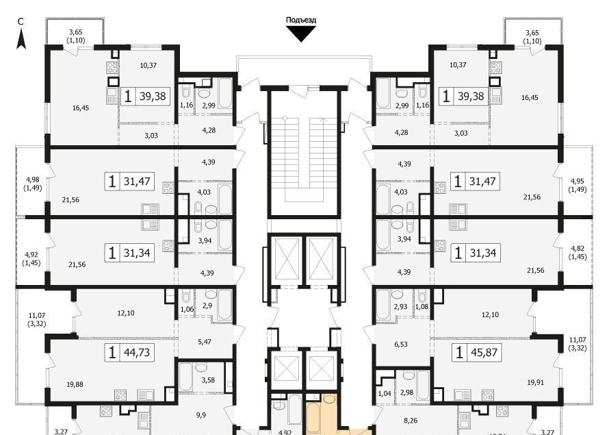 квартира г Краснодар р-н Карасунский ул Автолюбителей 1д/4 фото 2