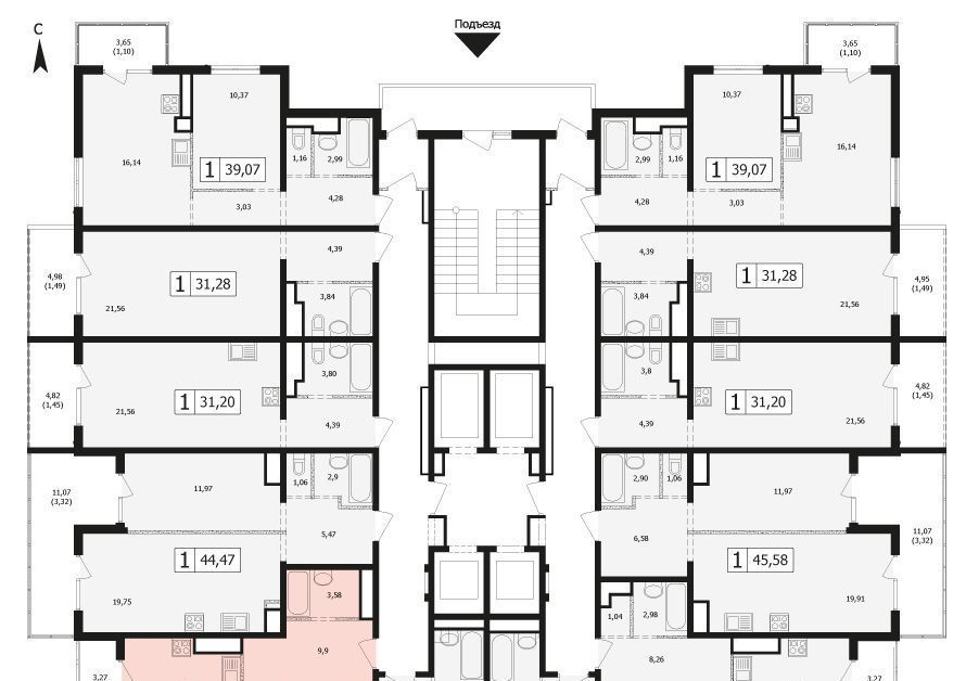 квартира г Краснодар р-н Карасунский ул Автолюбителей 1д/4 фото 3