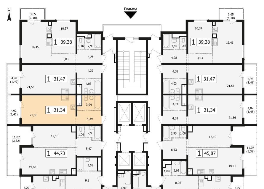 квартира г Краснодар р-н Карасунский ул Автолюбителей 1д/4 фото 11