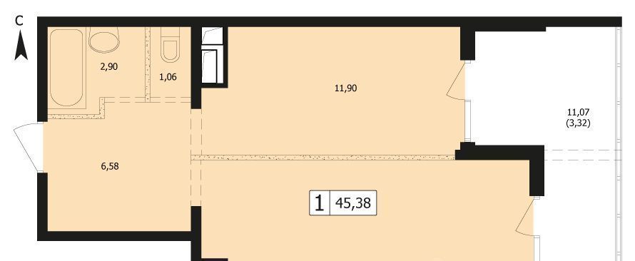 квартира г Краснодар р-н Карасунский ул Автолюбителей 1д/4 фото 1