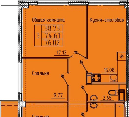 квартира г Пенза р-н Октябрьский ул 65-летия Победы 31 Побочино, Октябрьский район фото